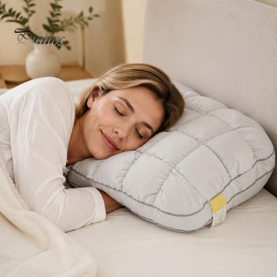 Cuscini Ergonomici per Dormitori Misti Cuscino Trapuntato Rinfrescante, Cuscino Morbido come una Nuvola Alternativa al Piumino, Cuscino Soffice Rilassante per il Sonno