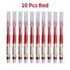 11PCS High Quality Needle Type Gel Pens Black Blue Red Ink Straight Liquid Pen Kawaii Stationery School & Office Supplies