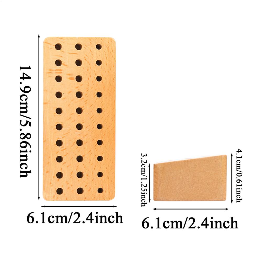 

Punches Wood Tool Stand 30-hole Portable Wood Rack Leather Craft Tool Holder For Machinist Woodworking Workshop Hobby Electric