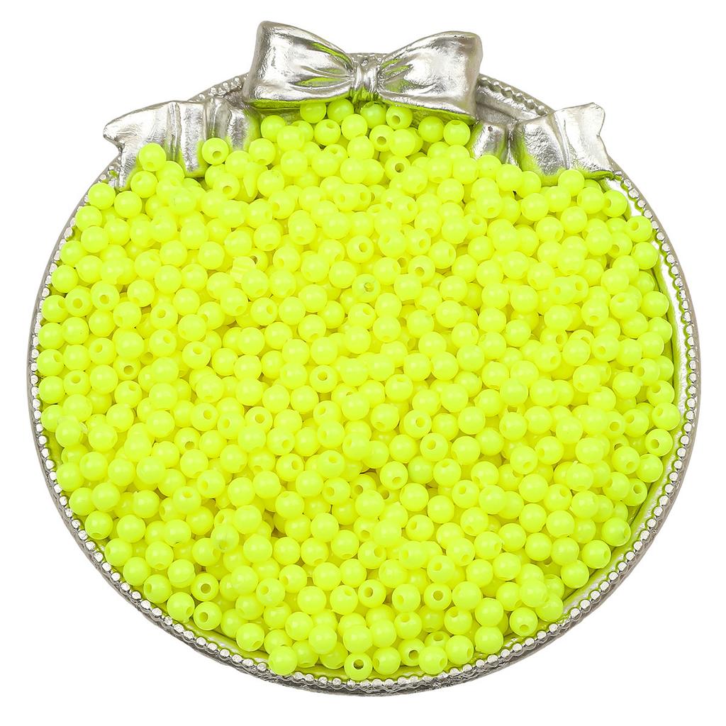 Ručně vyráběný náramek Korálky 3/4mm Akrylové Plné barvy Kulaté korálky Korálky Ručně vyráběné DIY Ruční korálkový náramek Volné korálky Šperkařské doplňky