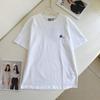 Unisex Four-Leaf Clover Embroidered Cotton Short Sleeve Top - Perfect Summer Casual Couple Outfit