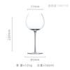 Ultra Thin Crystal Glass Goblet Sensory Oot-bellied Red Wine Glass Home Fine Stick Wine Burgundy Glass