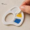 Mini Palette for Oil Painting Paint Tray, with Thumb Hole, Lightweight Durable Reusable Tray Crafting Mixing Watercolor Palette, Artists And Students