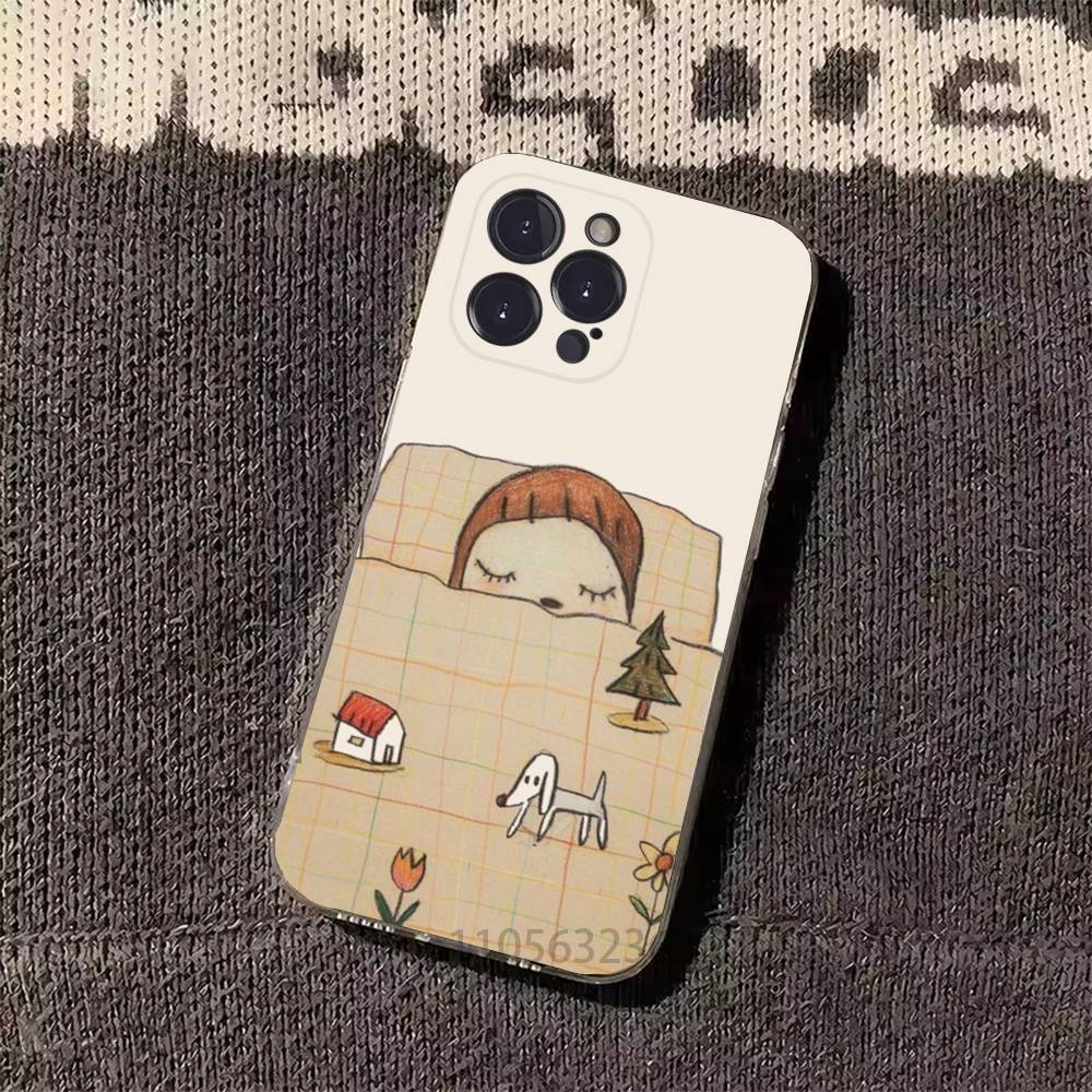 Y-Yoshitomos Art N-Nara Handyhülle für iPhone 11Pro 13 12 11 Pro Max 16e 17 Air 16 15 14 Plus 11ProMax