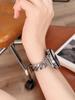 Denim & Leather Spliced Strap for Huawei GT6, GT5 Pro, GT4 & Xiaomi 89