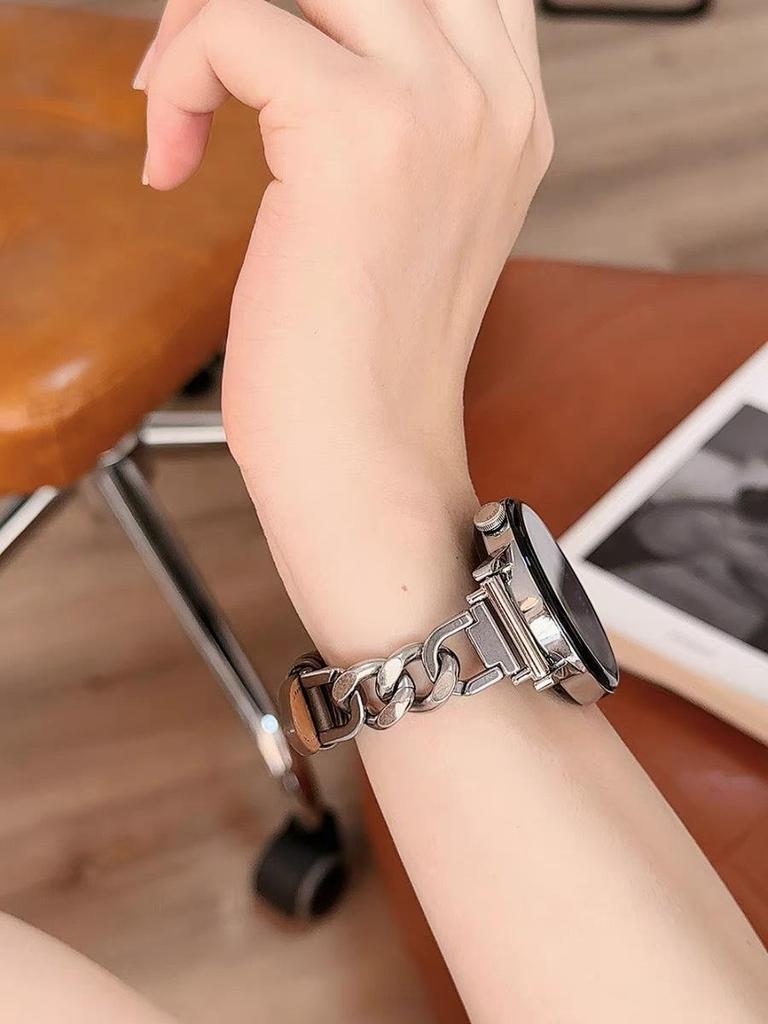 Denim & Leather Spliced Strap for Huawei GT6, GT5 Pro, GT4 & Xiaomi 89