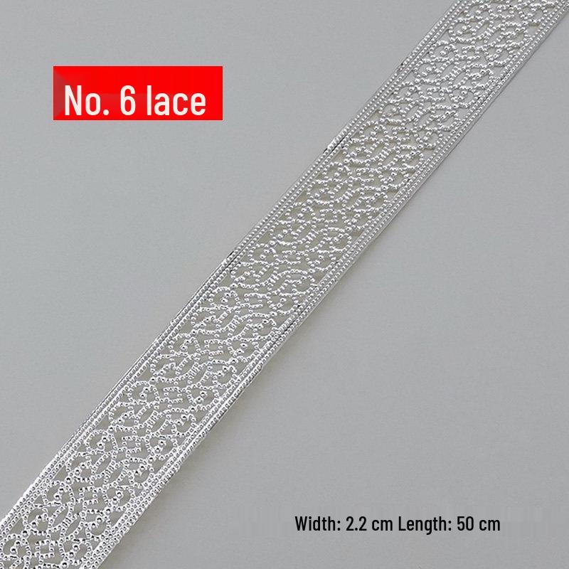 Decorative Wrought Iron Lace Strips In Gold & Silver for Photo Frames