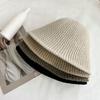 Simple Wool Hat Women's New Versatile Temperament Warm Basin Hat Autumn Dome Knitted Bucket Hat