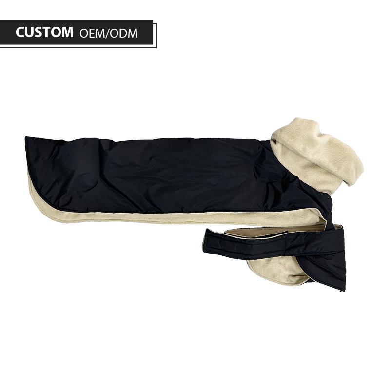 Winter Dog Coat, High Collar Warm Fleece Lined Pet Jacket, Clothes for Large Slim Body Dogs, ODM Customization Available
