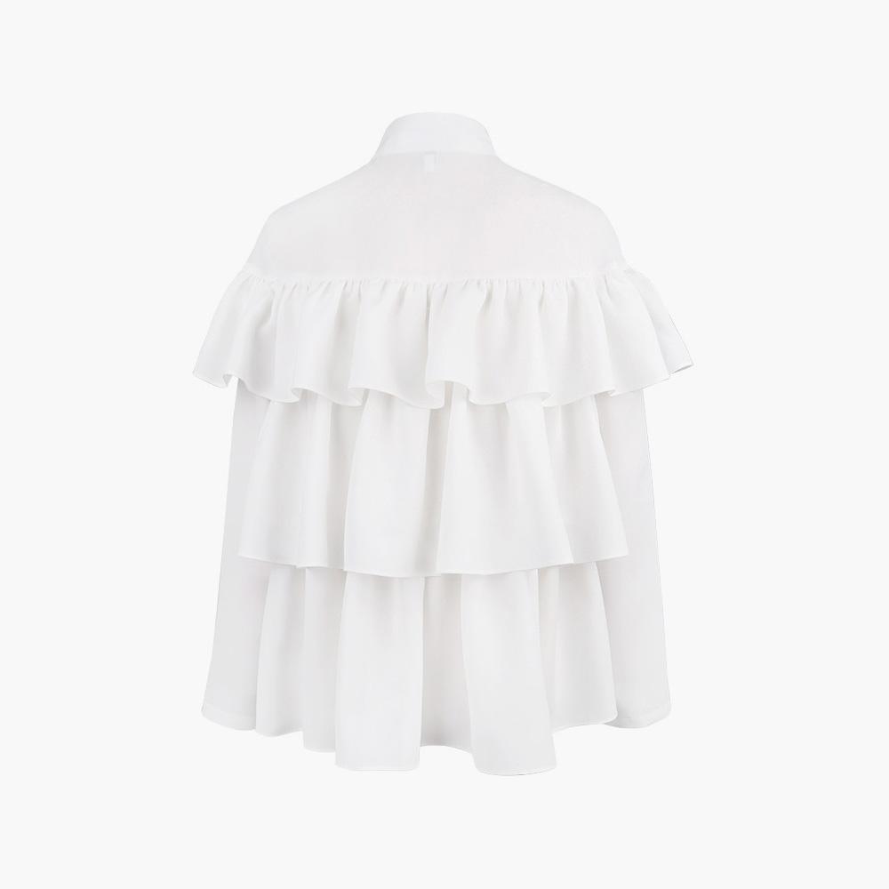 LBYL White Frill Blouse