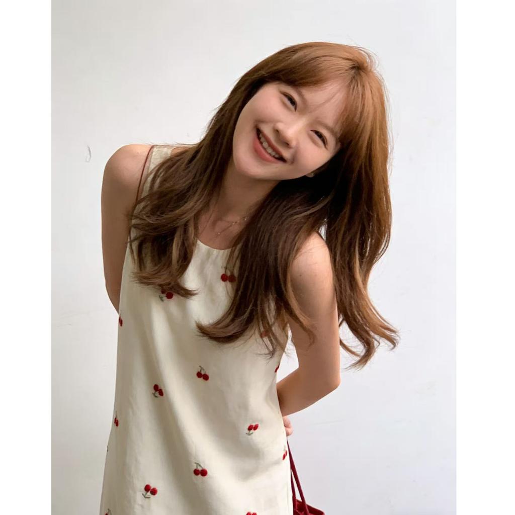 Summer new sweet floral temperament French sleeveless vest mesh splicing long dress dress women