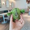 8cm Cartoon Red Lip Frog Plush Doll Backpack Schoolbag Pendant Soft Stuffed Animal Frog Peluche Keychain Boutique Doll