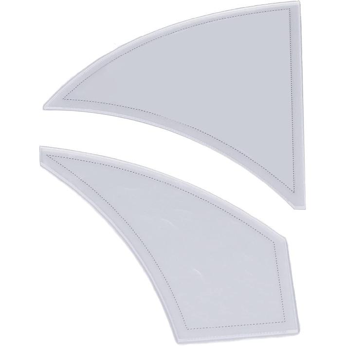 

Twisted Pinwheel Template, French Curve Ruler for Pattern Making, Scale Coated Acrylic Sewing Ruler Sewing Rulers for Beginners Tailors Designers