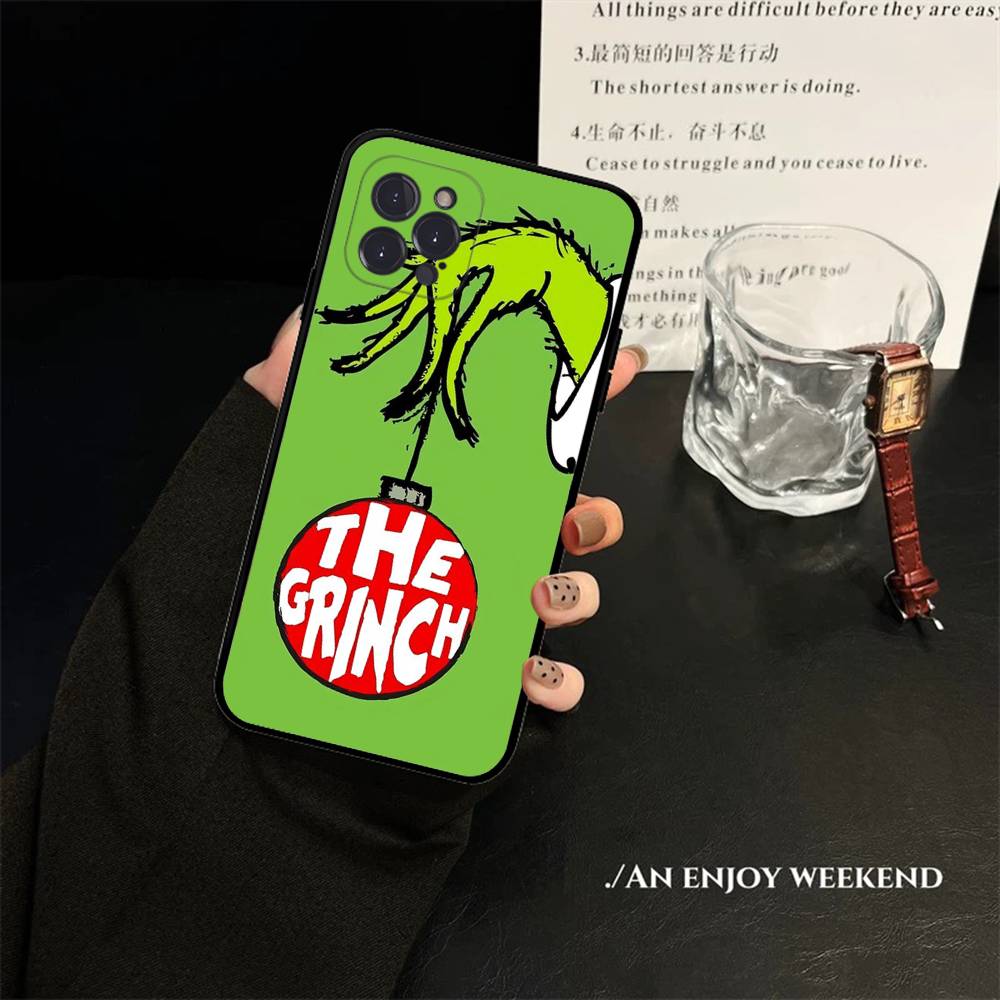 C-Christmas G-Green M-Monsters Phone Case For IPhone 16 15 8 7 6 6S Plus X SE XR XS 14 11 12 13 Mini Pro Max Mobile Case