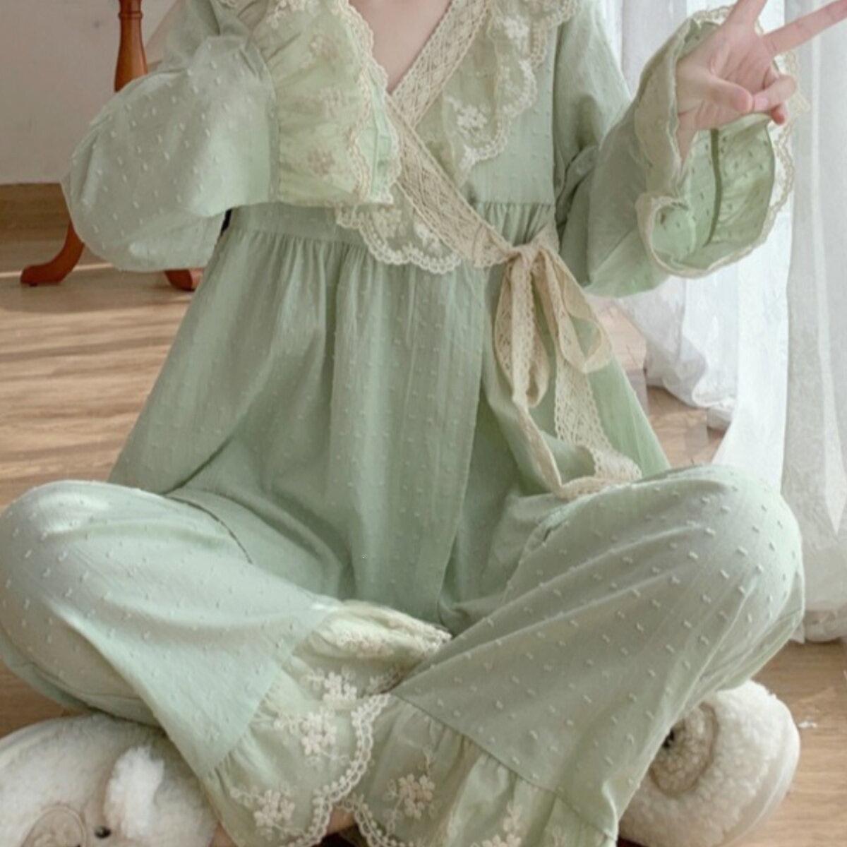 

Spring/Summer Plus Size Princess Pajama Set – Women s Court Style Two-Piece Home Wear XL розовый