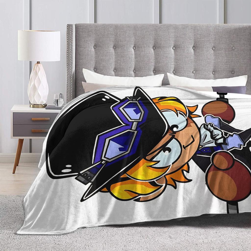 Trickcal Chibi Go Chibi sabo Warm Soft Blanket Kids Adult Plush Bedding Throws Fluffy Bedroom Flannel Bedspread Sofa Bed Cover