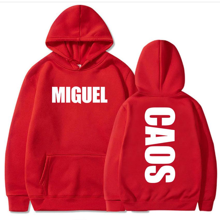 MIGUEL CAOS Album Hoodies Unisex Streetwear Long Sleeve Fleece Winter Hooded Sweatshirts Graphic Printing Clothing Pullover