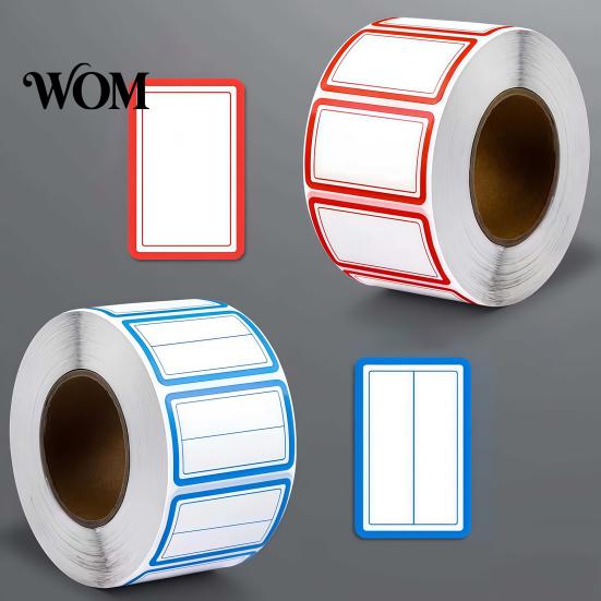 No Residue Labels 500 Pcs Label Stickers, Color Coding Self-Adhesive Name Tags, Waterproof Tags Removable for Handwriting File Folders, Price Shelves