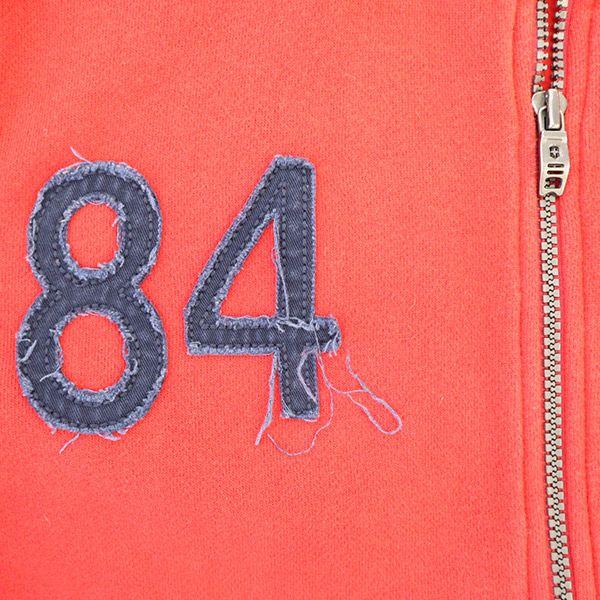 Victorinox sweat Zip jacket XS Red x navy Blouson fleece lining Men's Used
