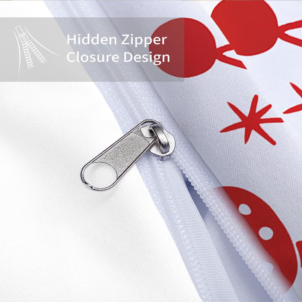 3 Pieces of Merry Christmas Printed Bedding Set Soft and Coreless with Multiple Sizes To Choose From As A Christmas Gift