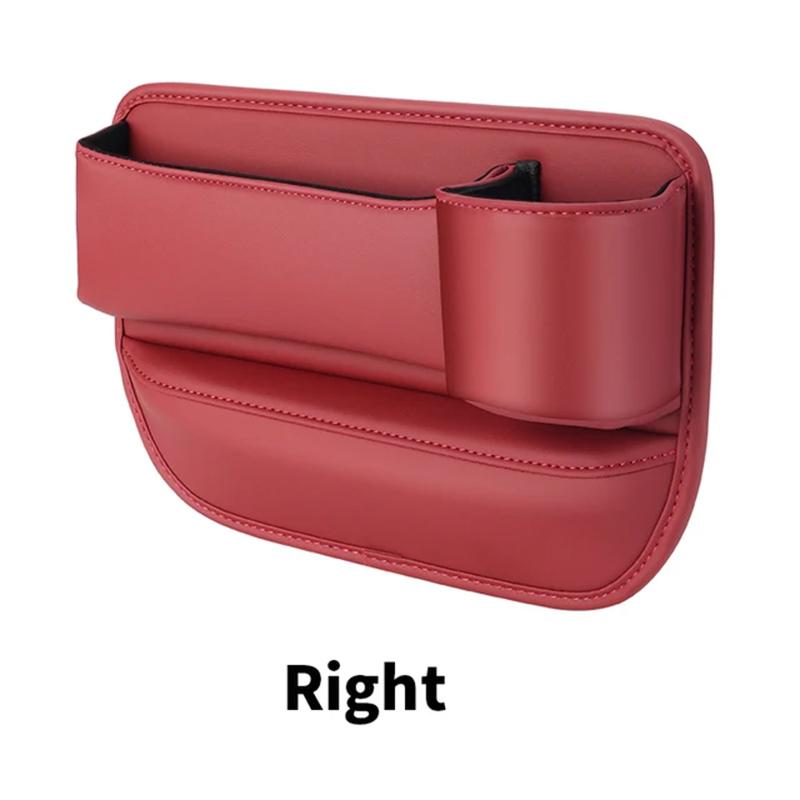 AAAQK1 Leather Car Seat Sewn Gap Crevice Slot Storage Box Cup Holder For BMW E46 F30 E60 E90 F10 X5 E70 E39 E36 E87 X7 E92 E91 E28 X3 X