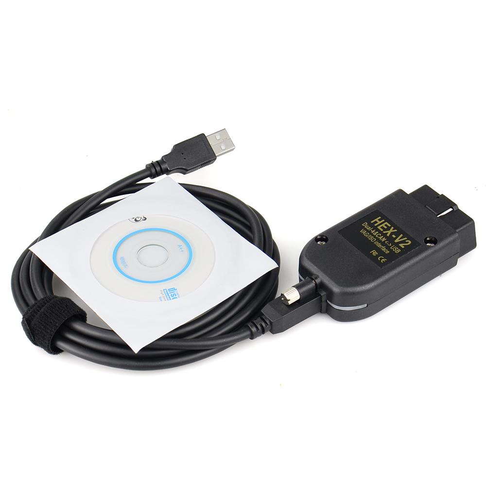 Vcfpw6 skirtas VCDS Vag Com Hex V2 24.7 V25.3 Vagcom sąsajos kabelis obd2 skaitytuvas diagnostikos įrankis Aodi Skoda VW automobilis 2025 pilnas originalus