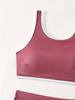 Solid Color Deep V Sexy Sport Split Swimsuit for Women - European & American Style