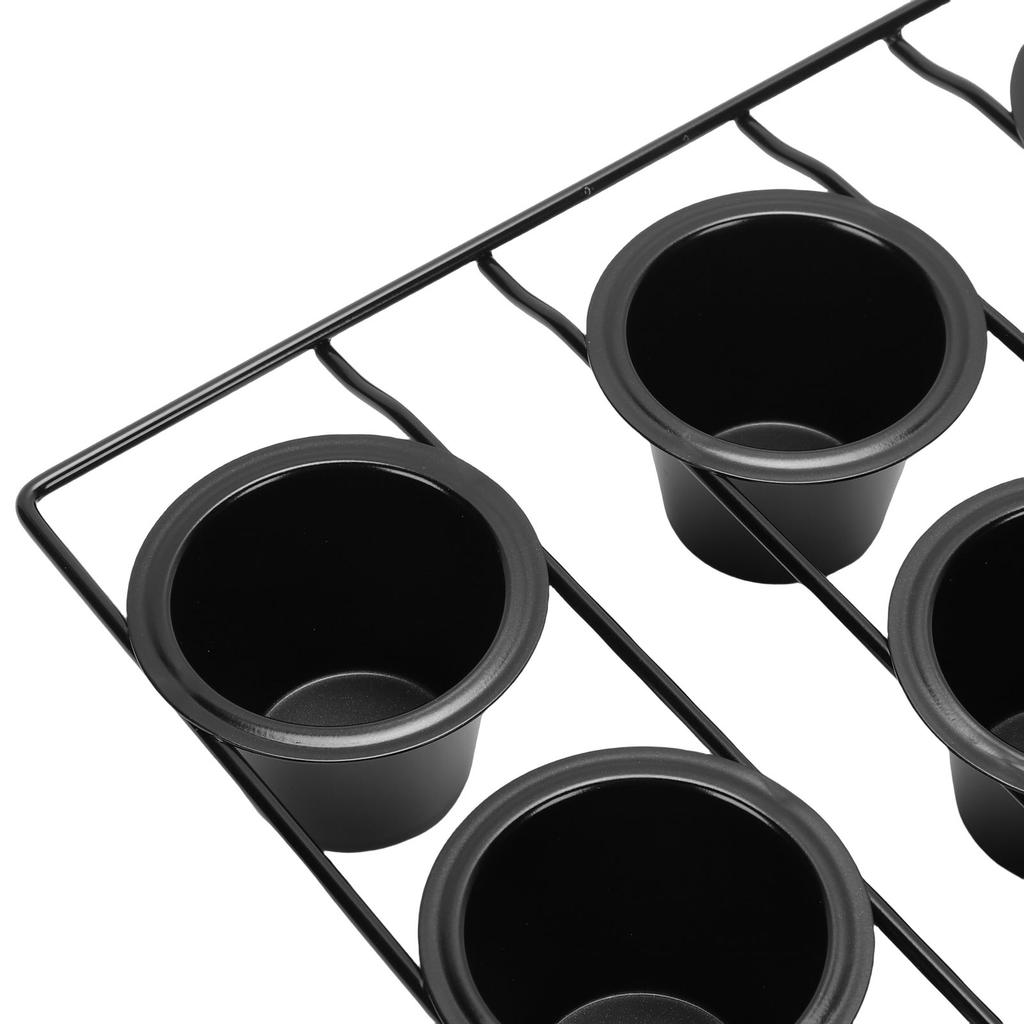 12 Cup Muffin Pan Carbon Steel Cupcake Baking Pan Anti Stick Cupcake Tin for Home Kitchen