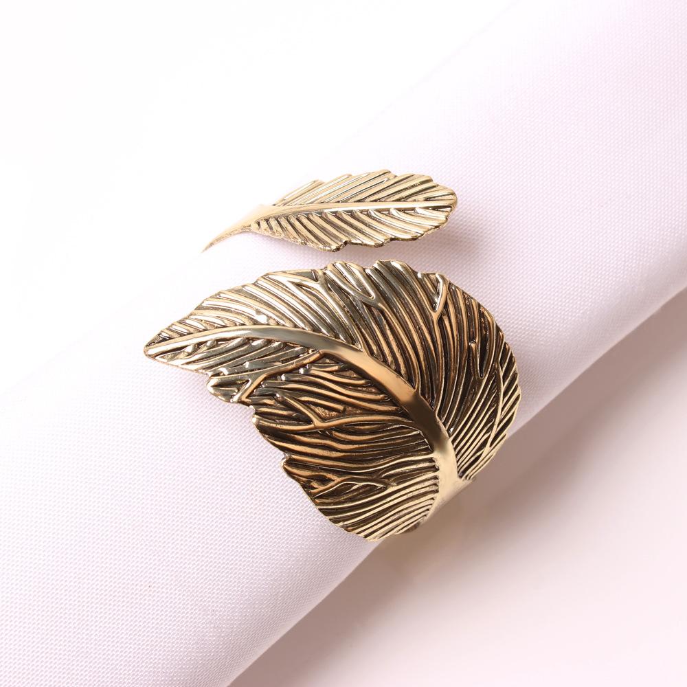 4PCS Metal Napkin Rings,Simple Ring Models Napkin Buckle, Wedding Napkin Holder,for Dining Room Family Dinner Table Decor