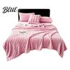High Density Flannel Texture Thickened 3D Bubble Plush Blanket Throw Soft Rabbit Fur Thermal Nap