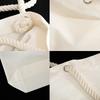 Custom Text Tote Bag Gift Tote Bag with Logo Canvas Beach Tote Fancy Rope Handles Wedding Bridal Shower Birthday New Year gift