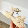 Girls' Pearl Sandals Summer New Soft Bottom Girls' Fashion and Western Princess Shoes Children's Baby Beach Shoes