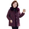 Grandma Winter Cotton Jacket: Thickened Coat for Middle-Aged To Elderly Women