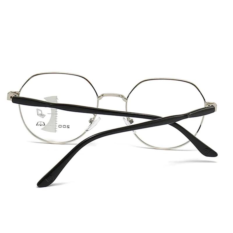 Xiaomi Trendy Metal Eyeglasses Progressive Lens Far Near View Anti Blue Light Clear Presbyopic Glasses 8067