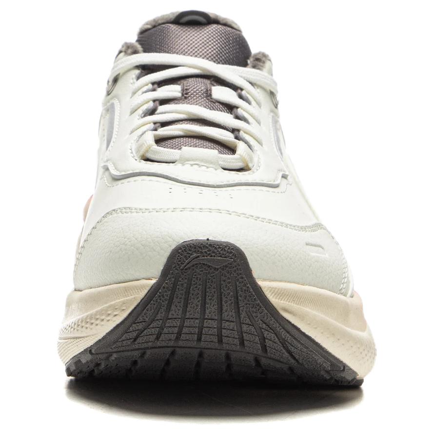 Li-Ning Soft Plus 2 Fleece Comfortable Simple Durable Warm Low-Top Casual Shoes Women sneaker Pearl-White AGLV148-2