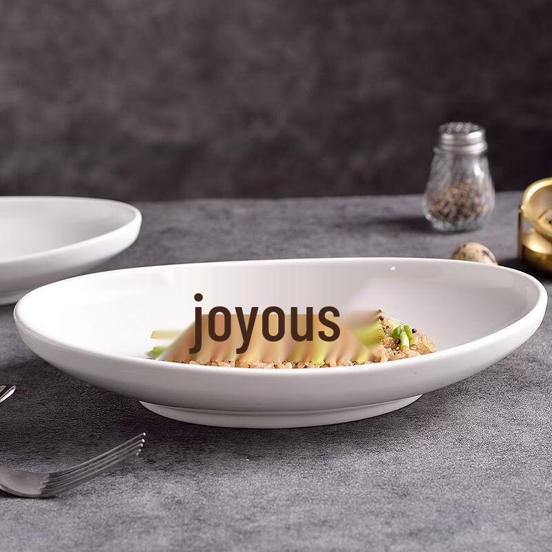 White Ceramic Ingot Deep Plate