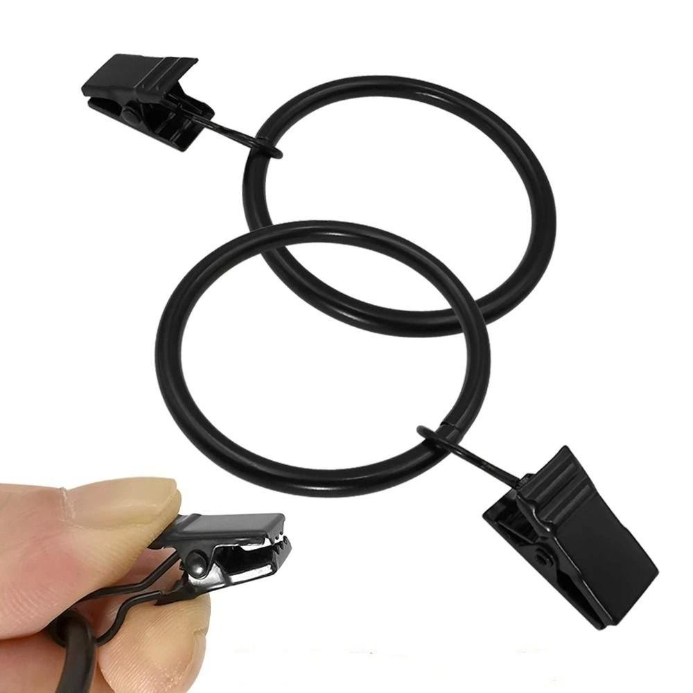 Heavy Duty Hanging Hooks Metal Metal Curtain Clips Drapes Tie Buckles Roman Circles  Home