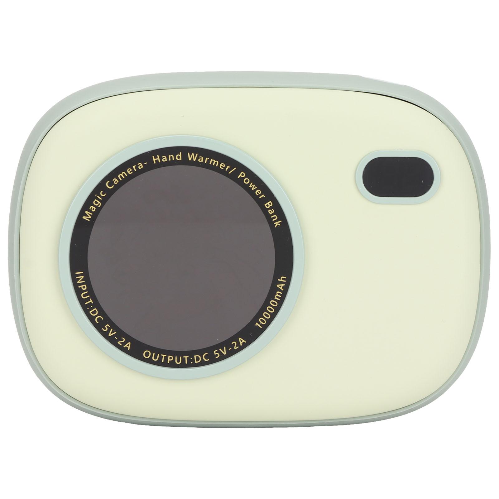 

2 в 1 Мини-грелка для рук 10000 мАч Долговечная электронная грелка для рук Перезаряжаемая для зелёный