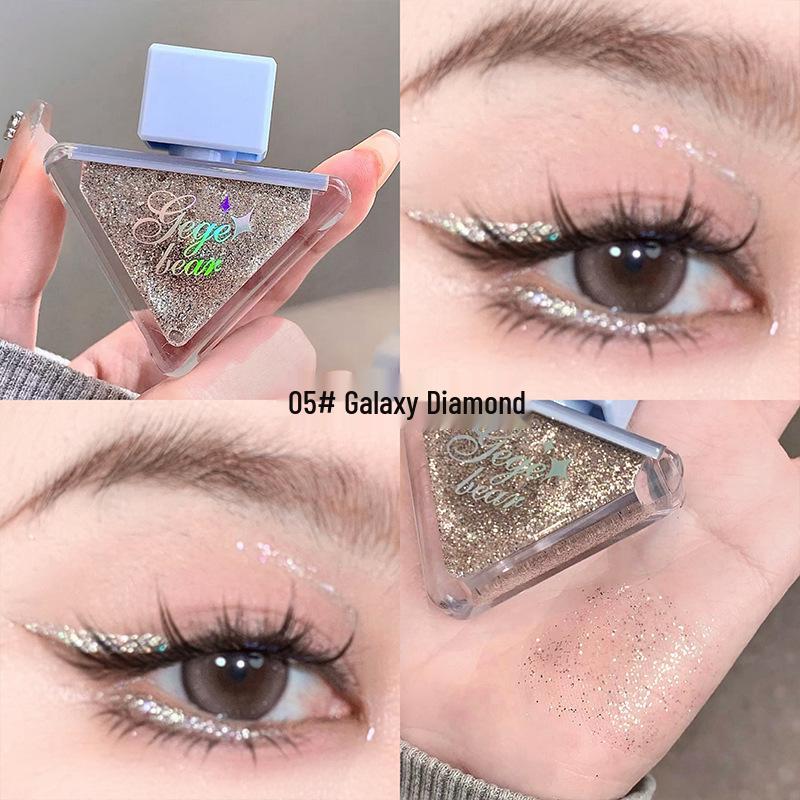 Жидкие переливающиеся тени для век Gege Bear: Тонкое мерцание, Стойкий, Корейская косметика