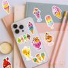 50PCS Cartoon Ice Cream PVC Sticker Aesthetic Colored DIY Sticky Decoration Scrapbooking Hand Accounting Supplies for Kids