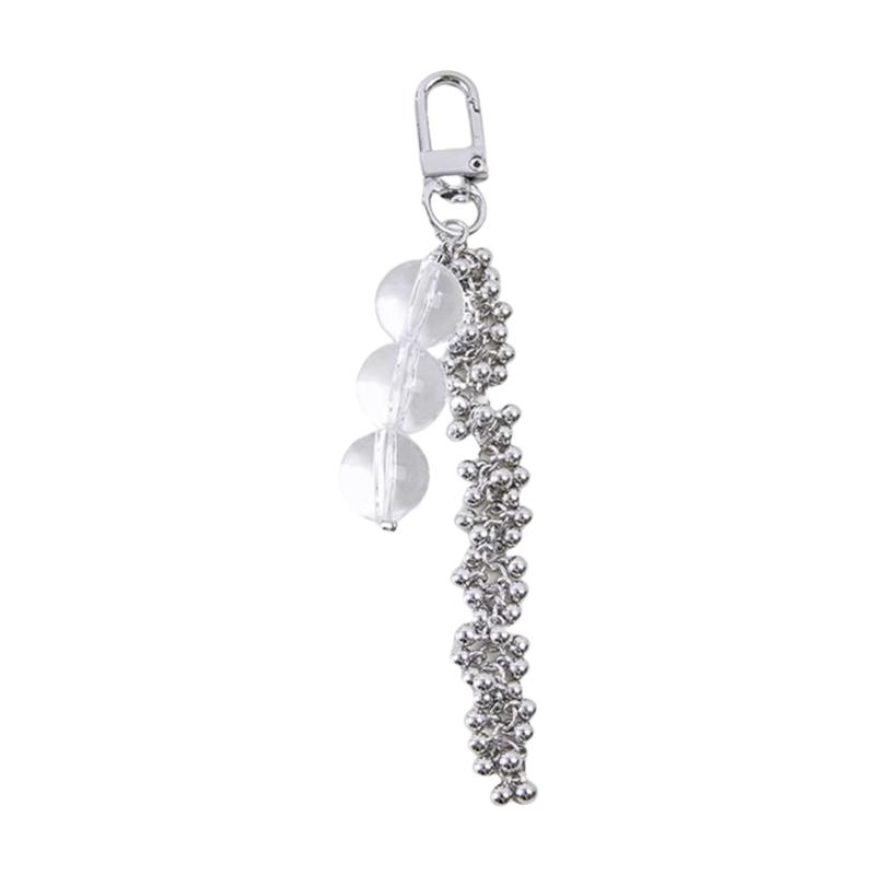 

Beaded Tassels Key Ring Fringe Keychain Pendant for Everyday Use Decorative Bag Hanging Accessory Various Vibrant Color прозрачный