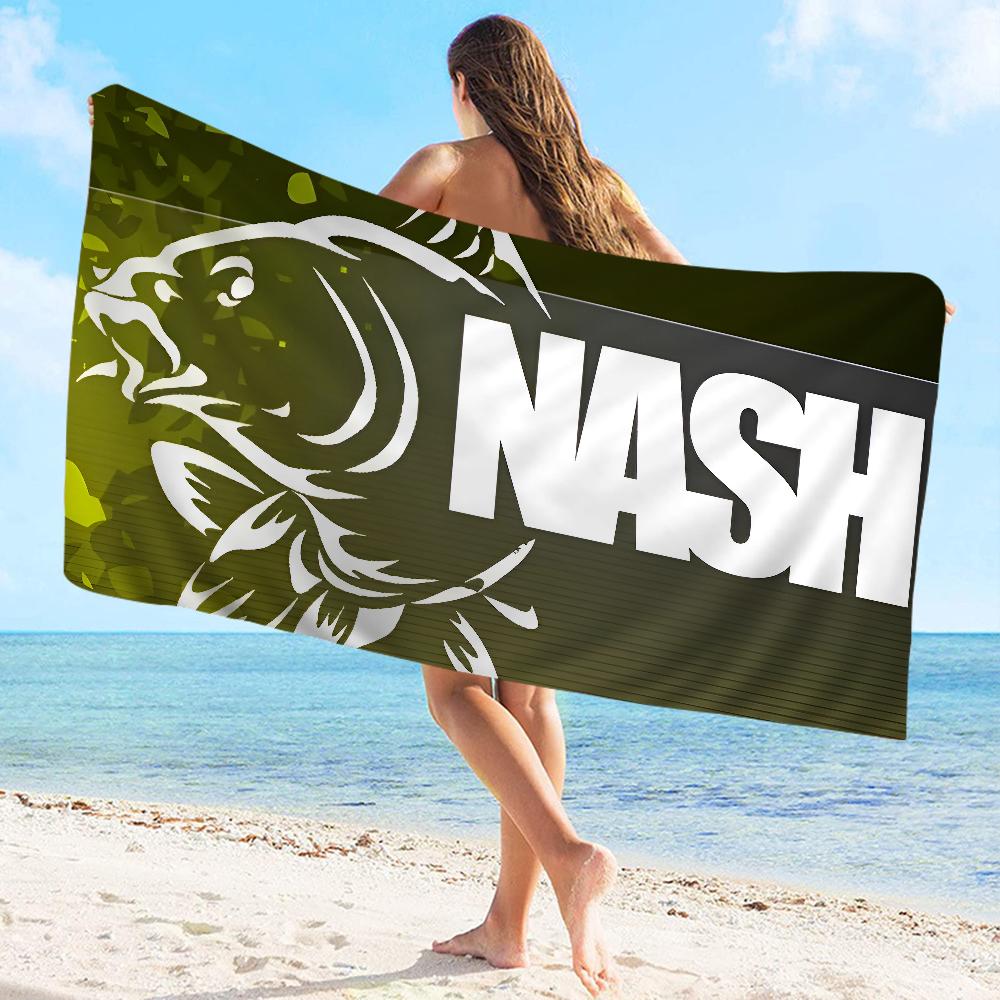 Nash Angelhandtuch Mikrofaser Strandtuch Saugfähig Schnelltrocknend Weich Yoga Schwimmen Resort Bergsteigen Handtuch