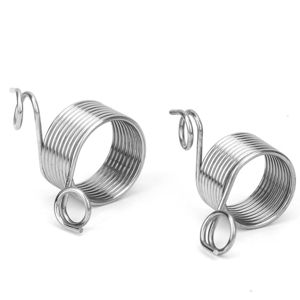 2Pcs Stainless Steel Coiled Knitting Thimble Guide Finger Ring Knitting Crafts Tool Accessories