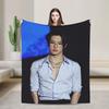 San Ateezs Kpop Blankets Fleece Textile Decor  Portable Ultra-Soft Throw Blanket for Home Couch Bedspreads