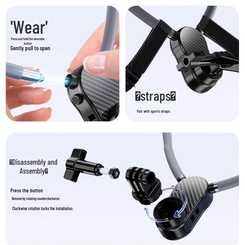 Magnetic Neck-Hanging Phone Holder for Outdoor Sports & Vlog Recording