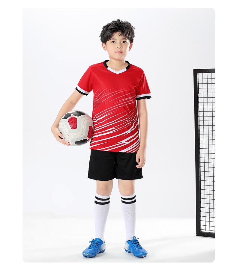 Schnelltrocknender, atmungsaktiver Fußball-Trainingstrikotanzug für Kinder – schweißabsorbierende Mannschaftsuniform für Jungen