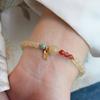 Natural Citrine Bracelet, Agate Bracelet. Fashion Women Daily Jewelry Lucky Gift