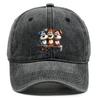 Cartoon Dog Tree Branch Printed Baseball Cap Adjustable Fashion Baseball Hat Cozy Distressed Sport Hat For Streetwear Travelling