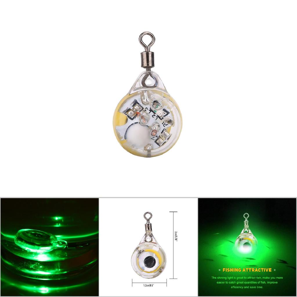 Fishing Attractive Flash Light Underwater Luminous Lures Bait Fishing Tackle Green