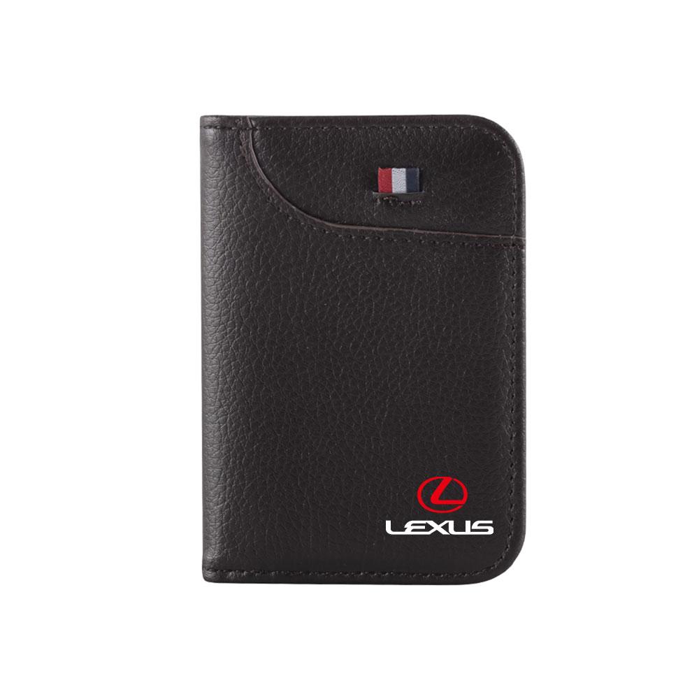 

Car Driving Documents ID Card Holder Purse Wallet Case Organizing Pocket Accessories For Lexus LS LC IS350 ES300h ES300 IS250 RX коричневый